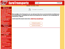 Tablet Screenshot of eurotransporte.com